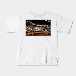 Looking over towards Waverley Railway Station - Edinburgh Kids T-Shirt